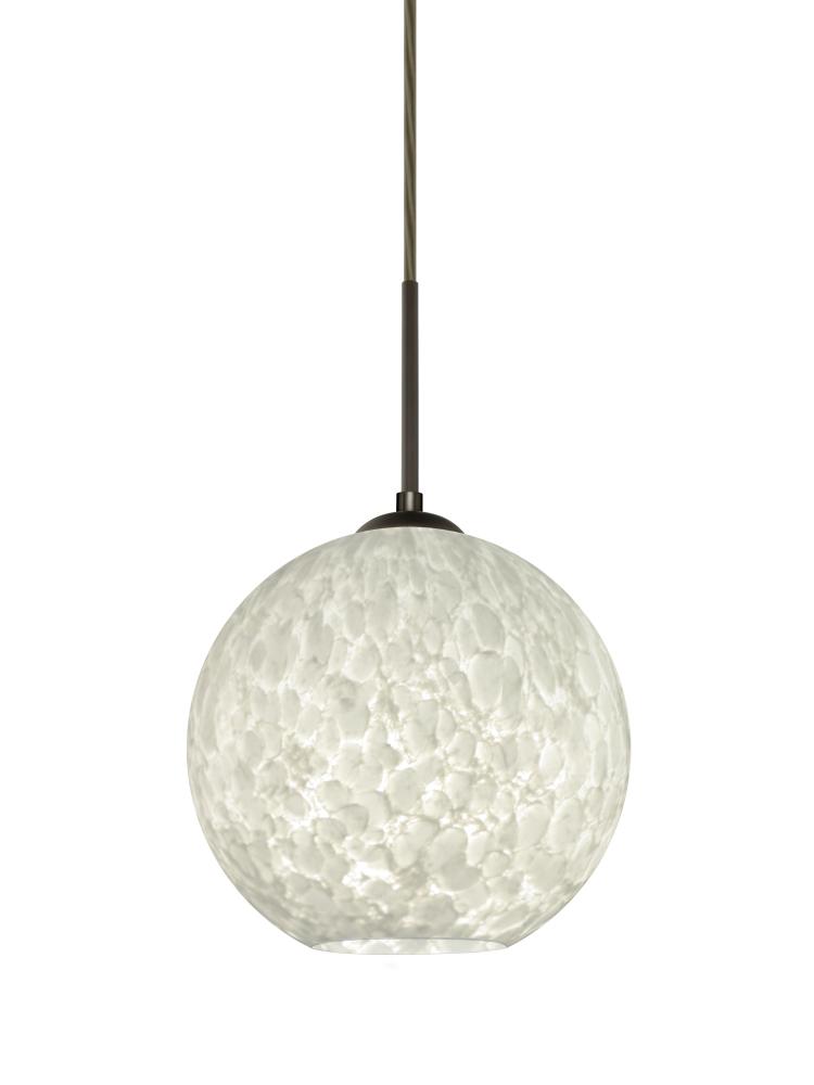 Besa Coco 8 Pendant, Carrera, Bronze Finish, 1x60W Medium Base