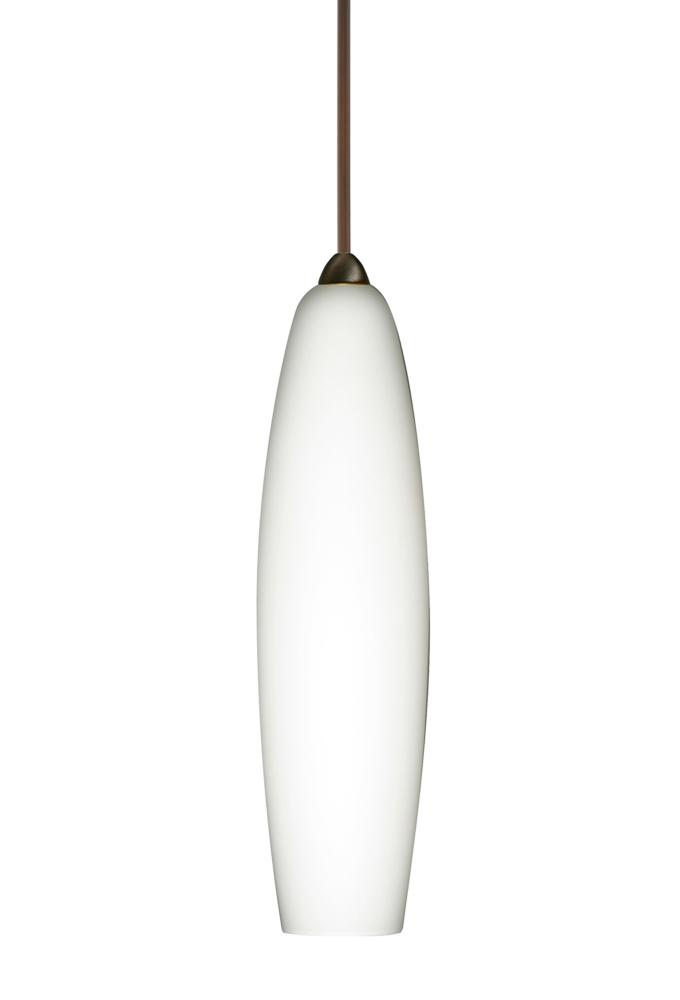 Besa Pendant Zumi Bronze Opal Matte 1x5W LED