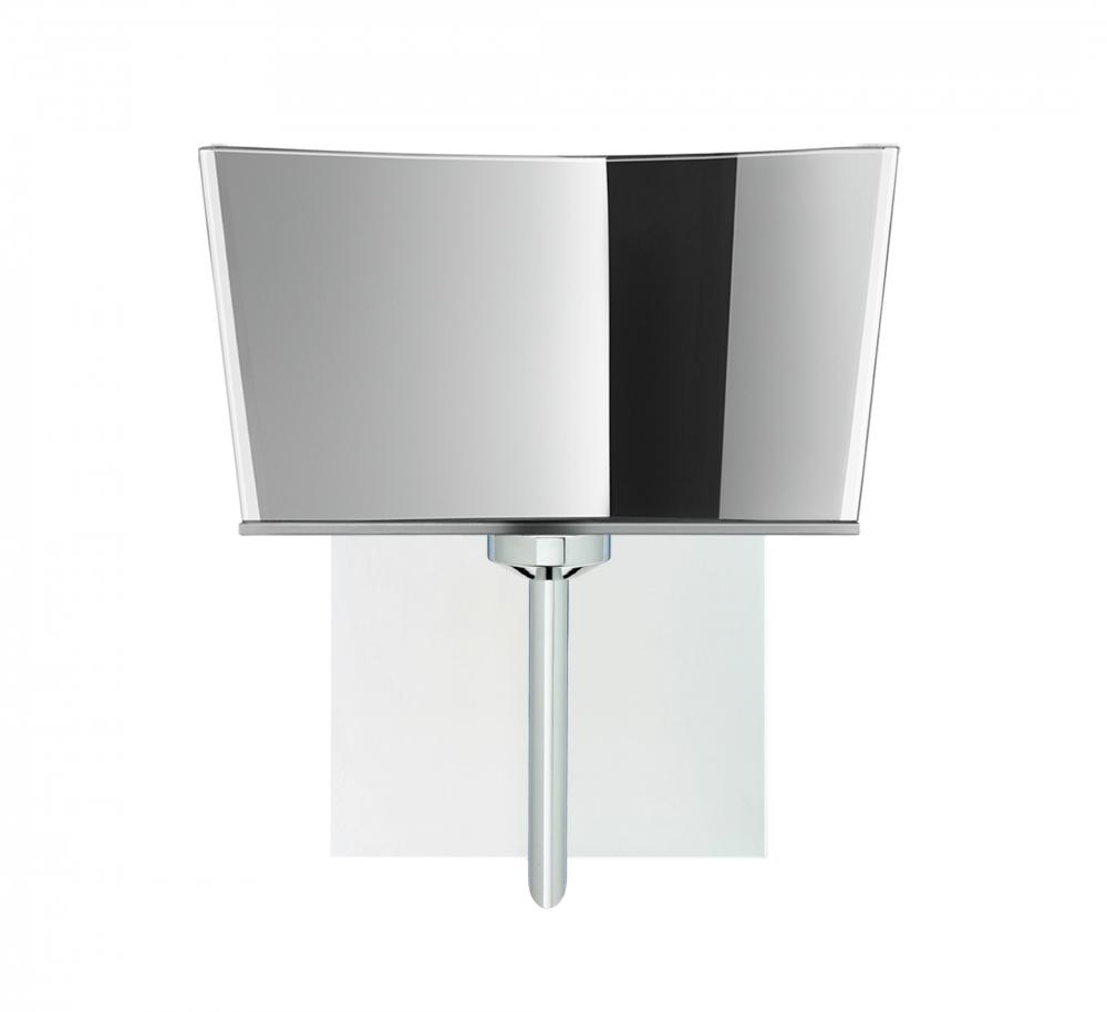 Besa Groove Wall With SQ Canopy 1SW Mirror-Frost Chrome 1x40W G9