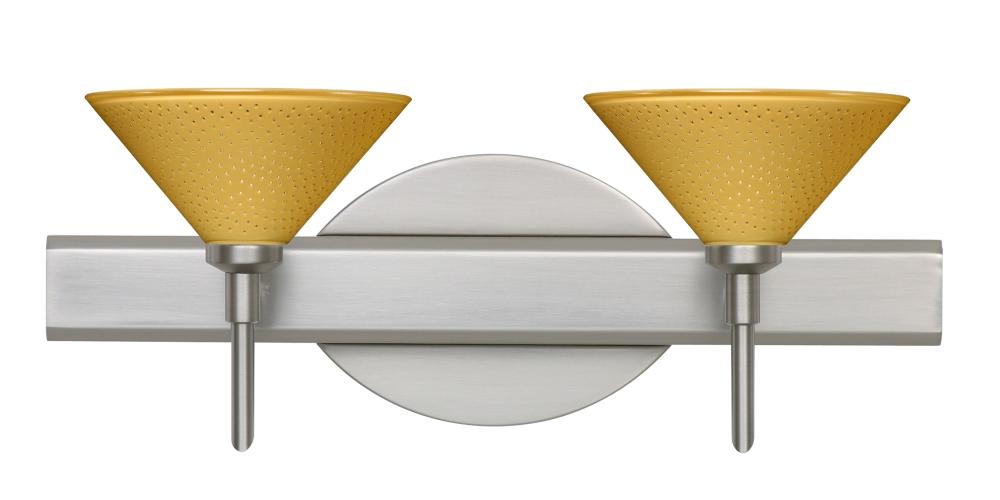 Besa Wall Kona Satin Nickel Mango Starpoint 2x5W LED