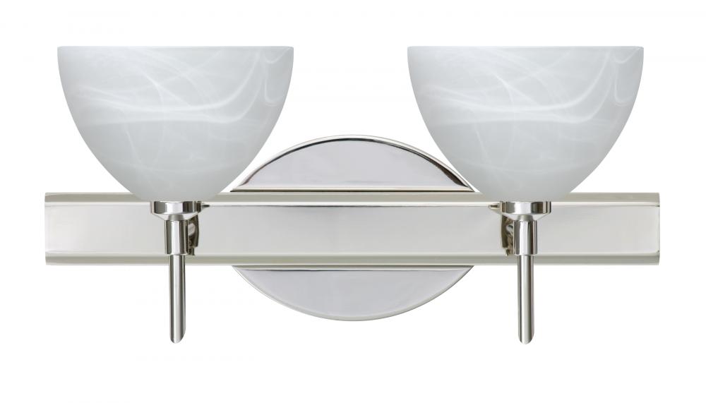 Besa Wall Brella Chrome Marble 2x5W LED