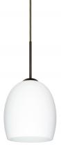 Besa Lighting 1JC-169707-BR - Besa Lucia Pendant Bronze Opal Matte 1x75W Medium Base