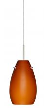 Besa Lighting 1JC-412680-SN - Besa Pera 9 Pendant Satin Nickel Amber Matte 1x100W Medium Base