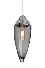 Besa Lighting 1JC-SULUSM-SN - Besa, Sulu Cord Pendant, Smoke Bubble, Satin Nickel Finish, 1x60W Medium Base