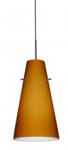 Besa Lighting 1JT-412480-BR - Besa Cierro Pendant Bronze Amber Matte 1x100W Medium Base