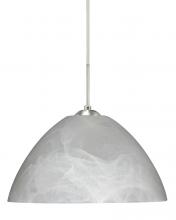 Besa Lighting 1JT-420152-SN - Besa Tessa Pendant Satin Nickel Marble 1x75W Medium Base