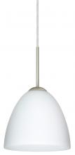 Besa Lighting 1JT-447007-LED-SN - Besa Vila LED Pendant Opal Matte Satin Nickel 1x9W LED