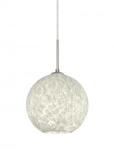 Besa Lighting 1JT-COCO819-LED-SN - Besa Coco 8 Pendant, Carrera, Satin Nickel Finish, 1x9W LED