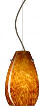 Besa Lighting 1KX-412618-BR - Besa Pera 9 Cable Pendant Amber Cloud Bronze 1x100W Medium Base