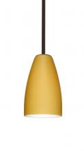 Besa Lighting 1TT-1511VM-BR - Besa Stem Riva 9 Pendant Bronze Vanilla Matte 1x75W Medium Base