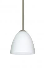 Besa Lighting 1TT-447007-LED-SN - Besa Vila LED Pendant Opal Matte Satin Nickel 1x9W LED