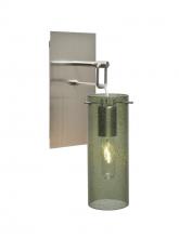 Besa Lighting 1WP-JUNI10MS-SN - Besa Juni 10 Wall Pendant, Moss Bubble, Satin Nickel Finish, 1x60W Medium Base