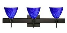 Besa Lighting 3SW-177986-BR-SQ - Besa Wall With SQ Canopy Mia Bronze Blue Cloud 3x40W G9