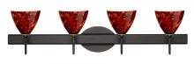 Besa Lighting 4SW-177941-LED-BR - Besa Wall Mia Bronze Garnet 4x5W LED