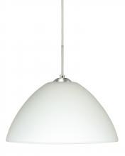 Besa Lighting J-420107-SN - Besa Tessa Pendant For Multiport Canopy Satin Nickel White 1x75W Medium Base