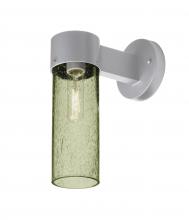 Besa Lighting JUNI10MS-WALL-SL - Besa, Juni 10 Outdoor Sconce, Moss Bubble, Silver Finish, 1x60W Medium Base