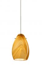 Besa Lighting RXP-1713HN-SN - Besa Pendant Pera 6 Satin Nickel Honey 1x50W Halogen