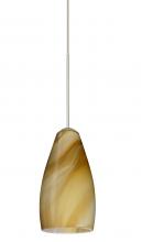 Besa Lighting RXP-7198HN-SN - Besa Pendant Karli Satin Nickel Honey 1x50W Halogen