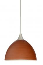 Besa Lighting XP-4679CH-SN - Besa Pendant Brella Satin Nickel Cherry 1x50W Halogen