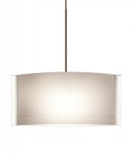 Besa Lighting 1XT-673006-LED-BR - Besa Jodi Pendant 1xc Opal Glossy Bronze 1x5W LED