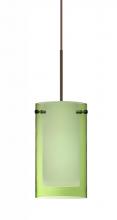 Besa Lighting 1XP-L44007-BR - Besa Pendant Pahu 4 Bronze Transparent Olive/Opal 1x35W Halogen