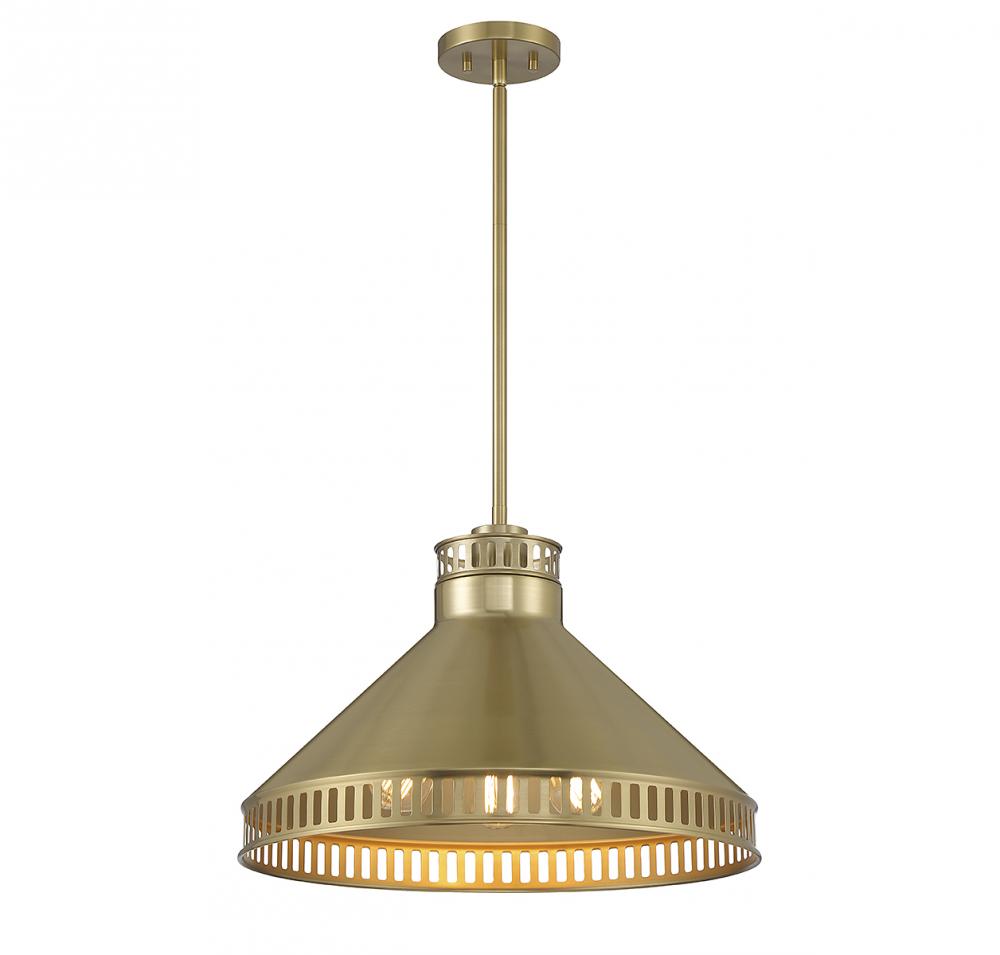 Seagram 3-Light Pendant in Warm Brass