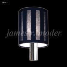 James R Moder 96004S-71 - Black Striped Fabric Non-tilt Shade