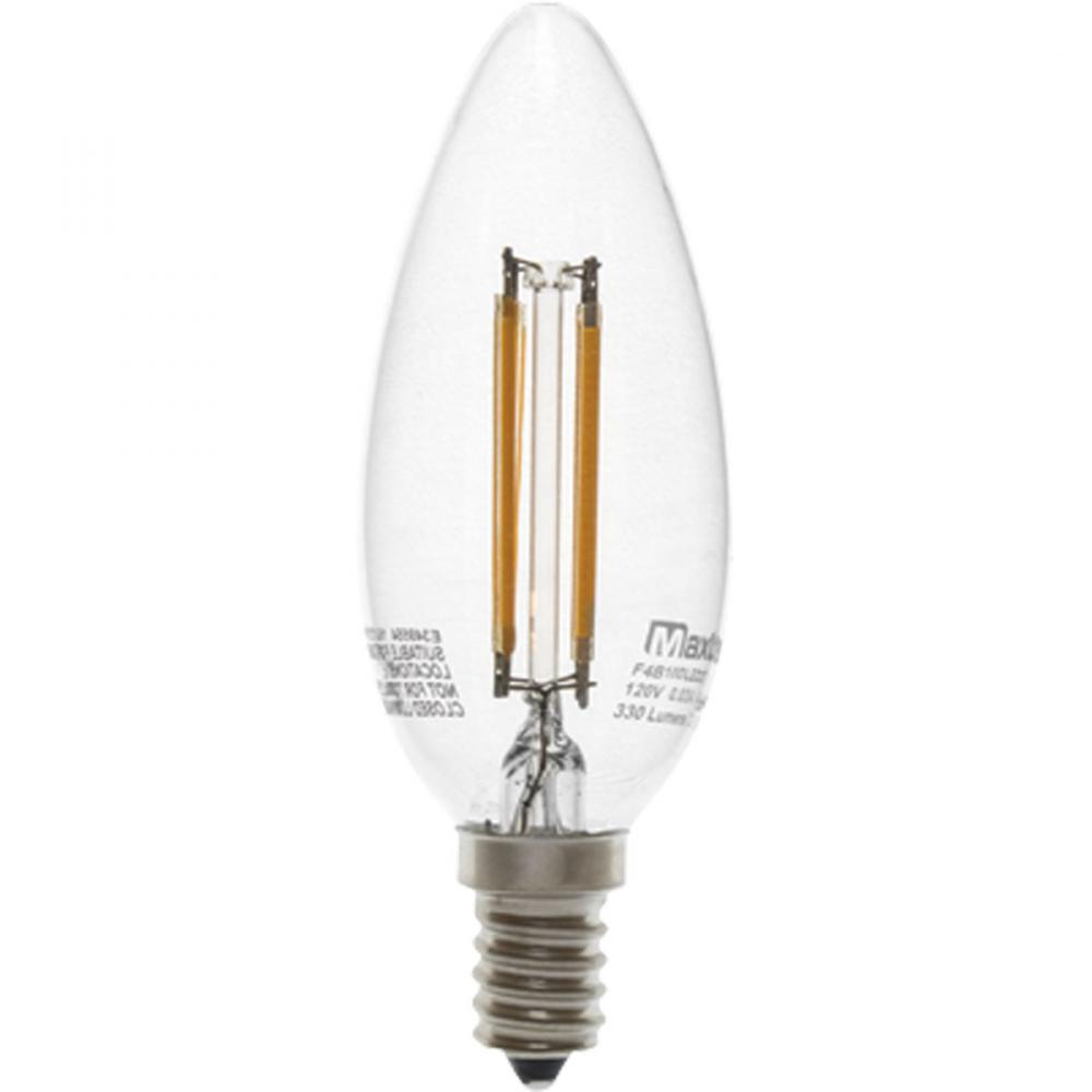 4w B10 Candelabra LED Light Bulb
