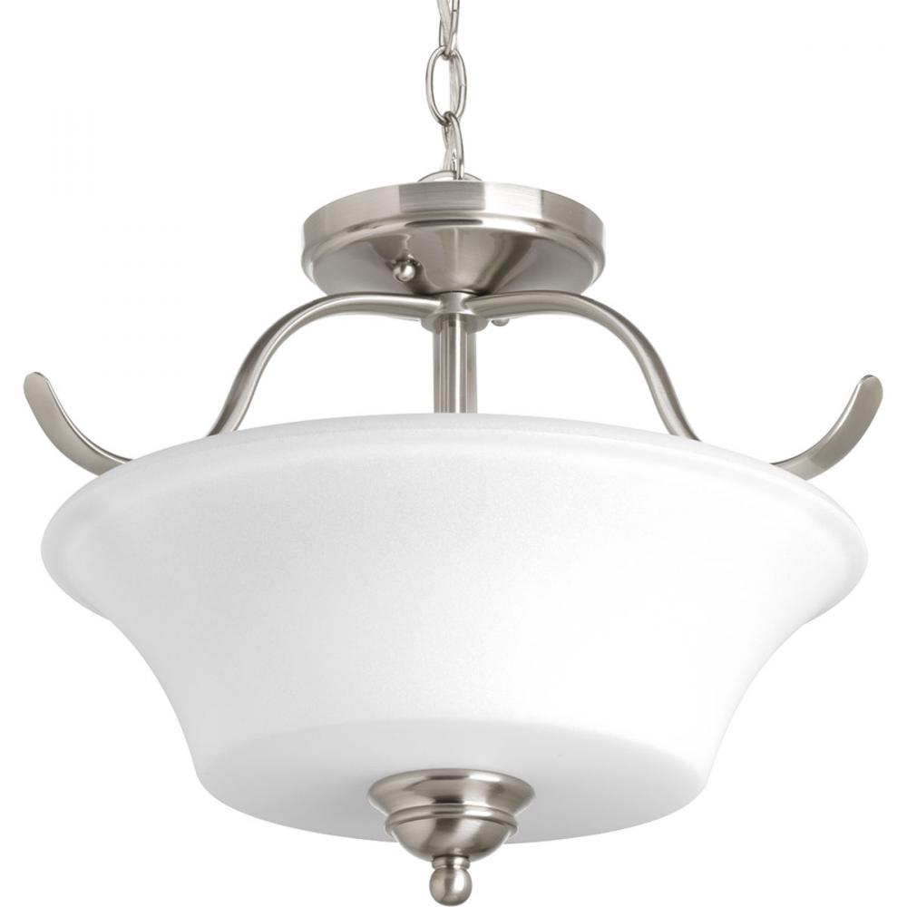 Applause Collection Two-Light 15-3/4" Semi-Flush Convertible