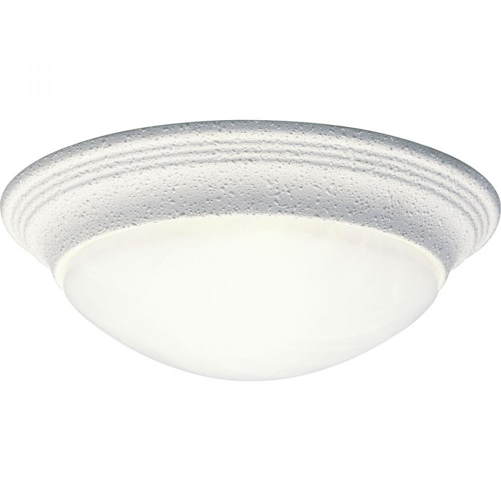 One-Light Alabaster Glass 11-1/2" Close-to-Ceiling