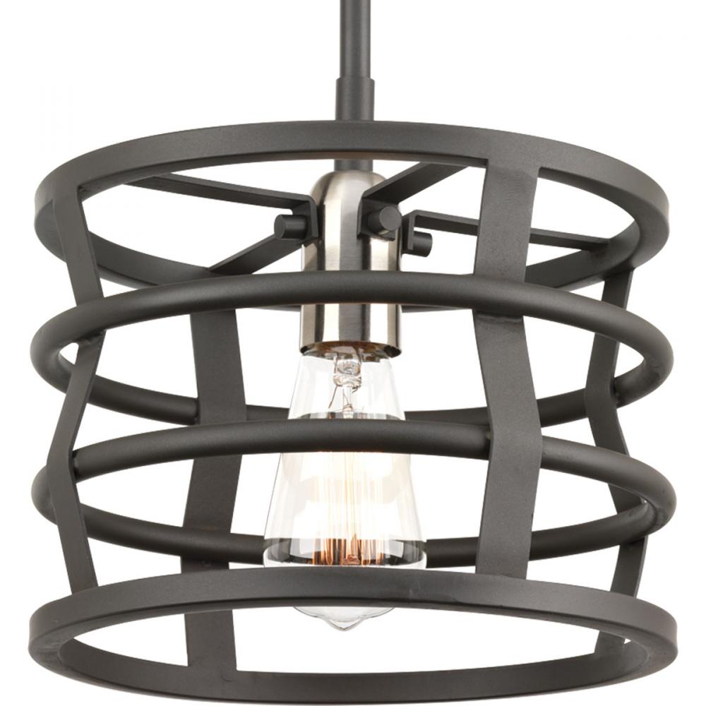 Remix Collection One-Light Graphite Global Pendant Light