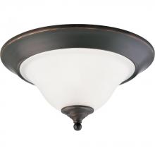Progress P3476-20 - Trinity Collection Two-Light 15" Close-to-Ceiling