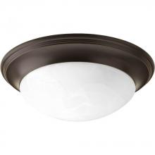 Progress P3689-20 - Two-Light Alabaster Glass 14" Close-to-Ceiling
