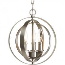 Progress P5142-126 - Equinox Collection Three-Light Burnished Silver New Traditional Sphere Pendant Light