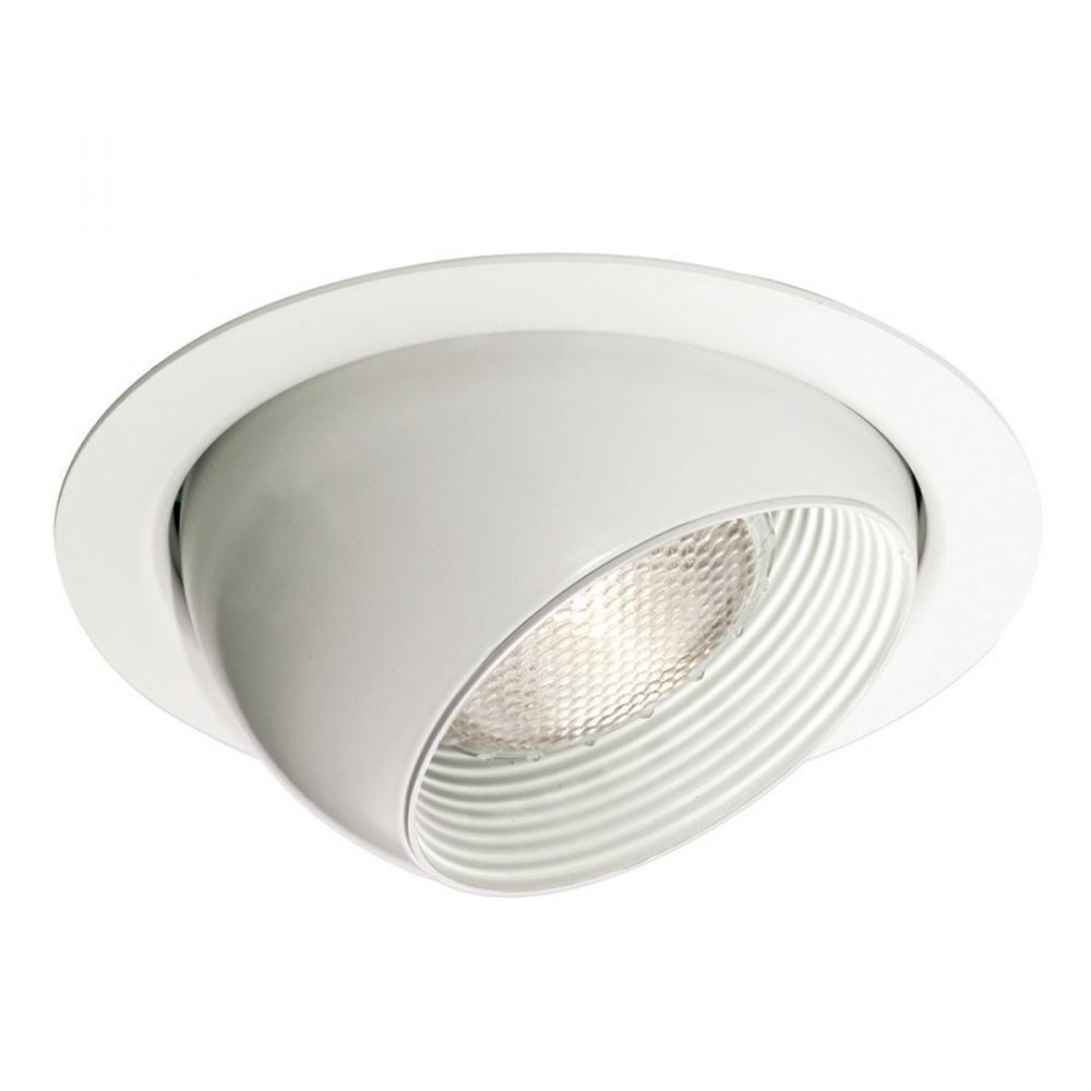 One Light White Directional Recessed Light