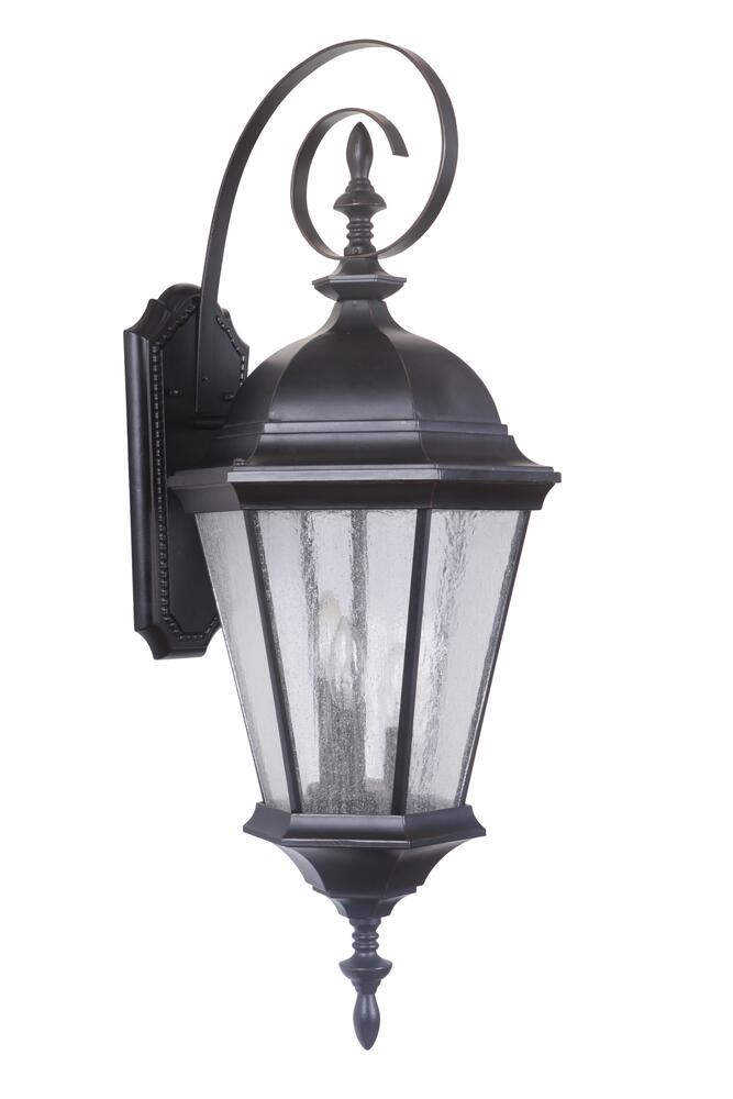 Chadwick 3 Light Large Outdoor Wall Lantern in Oiled Bronze Gilded