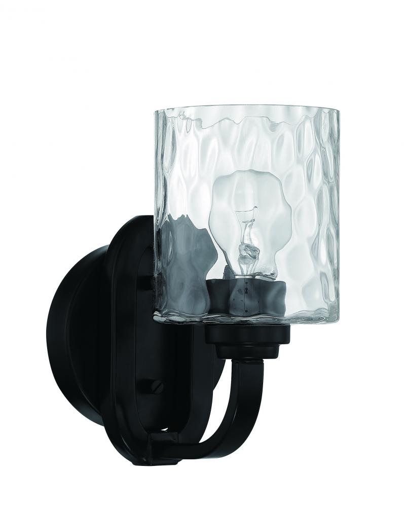 Collins 1 Light Wall Sconce in Flat Black
