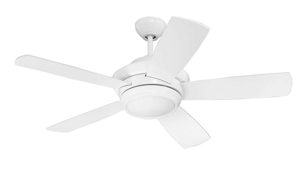 Tempo 44" Ceiling Fan with Blades and LED Light Kit in White