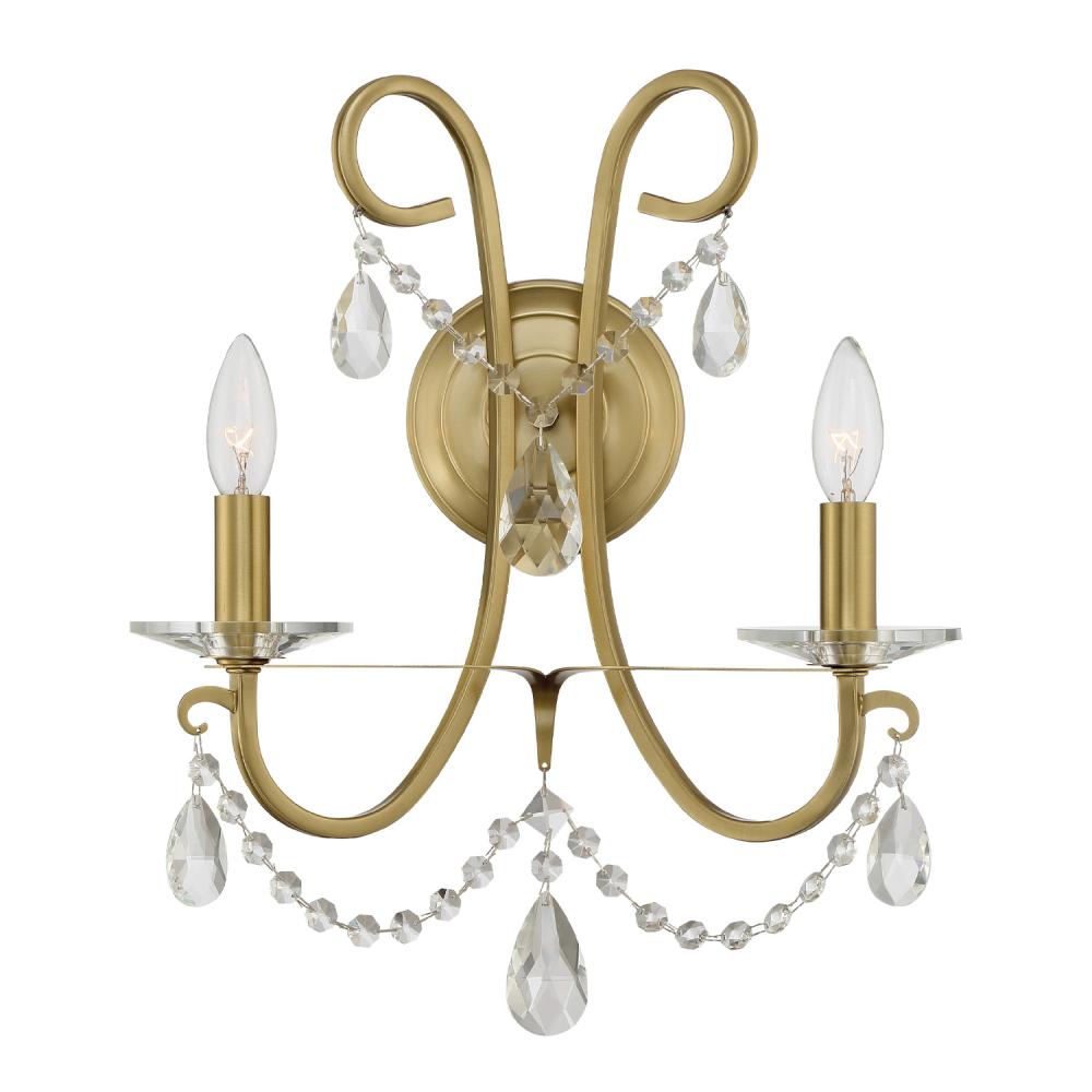 Othello 2 Light Vibrant Gold Sconce