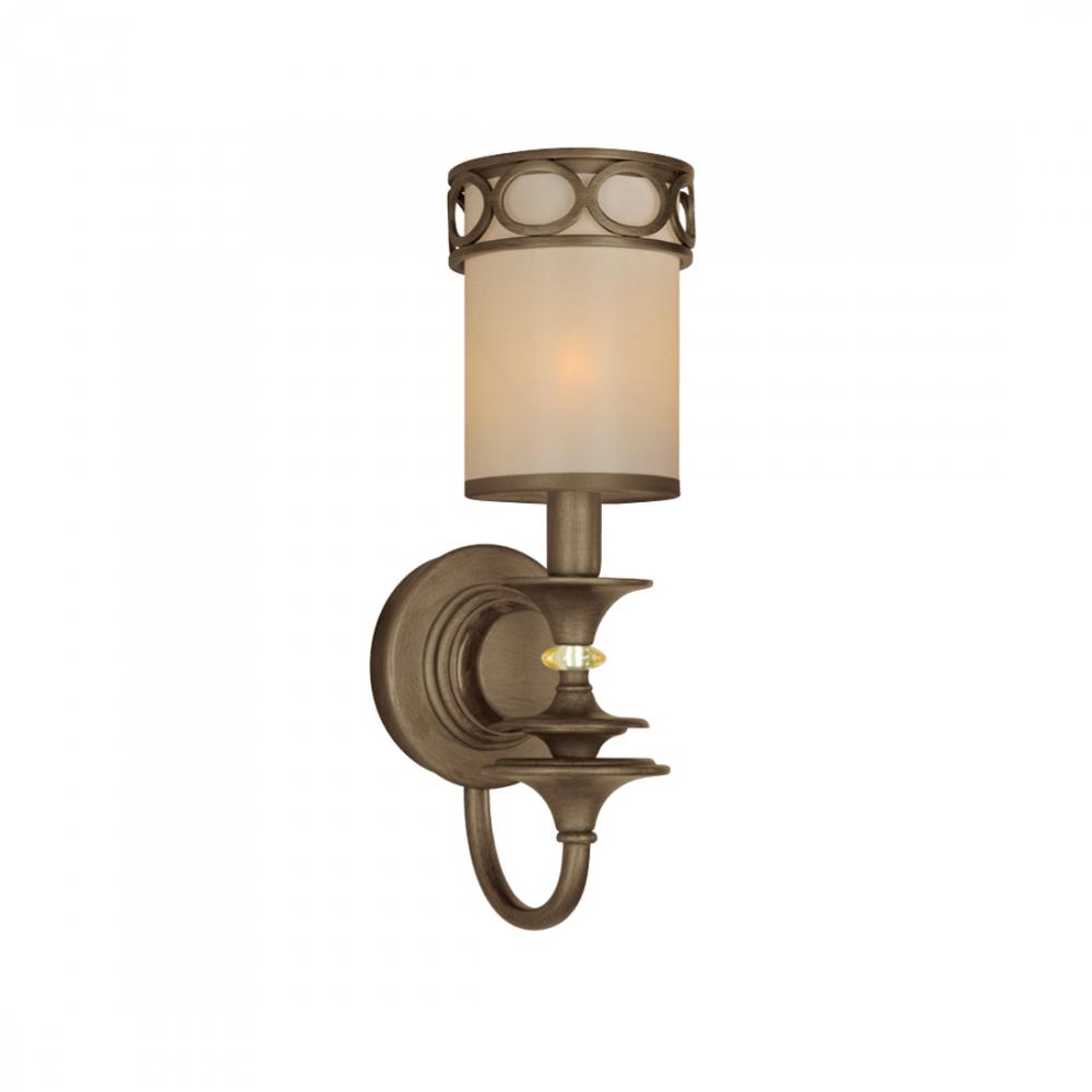 1 Light Antique Brass Traditional Sconce