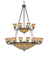 Crystorama 6300-60-AS - 24 Light Antique Silver Traditional Chandelier