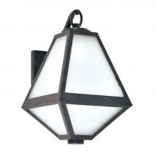 Crystorama GLA-9701-OP-BC - Brian Patrick Flynn for Crystorama Glacier 1 Light Black Charcoal Outdoor Sconce