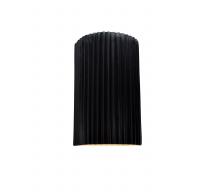 Justice Design Group CER-5740-CRB - Small ADA Pleated Cylinder Wall Sconce
