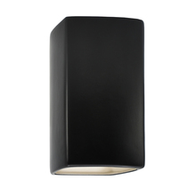 Justice Design Group CER-5915W-CRB - Small ADA Outdoor LED Rectangle - Open Top & Bottom
