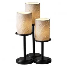 Justice Design Group POR-8797-10-BANL-MBLK - Dakota 3-Light Table Lamp