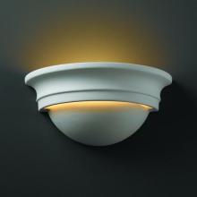Justice Design Group CER-1015-BIS-LED1-1000 - Small Cyma Half-Round LED Wall Sconce