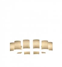 Justice Design Group FSN-8768-10-WEVE-DBRZ - Dakota 12-Light Ring Chandelier (Short)