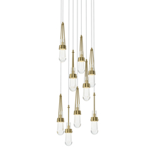 Hubbardton Forge 131108-SKT-LONG-86-ZM0434 - Link 9-Light Clear Glass Pendant