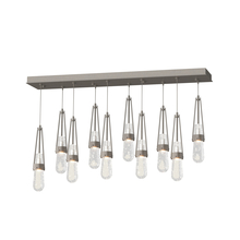 Hubbardton Forge 131200-SKT-STND-07-YG0434 - Link 10-Light Blown Glass Pendant