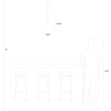 Visual Comfort & Co. Studio Collection P1443BBS-L1 - Brynne Medium LED Pendant